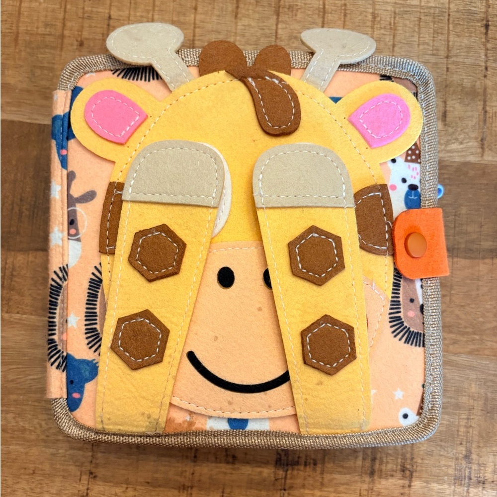 Montessori Felt Quiet Time Book Giraffe
